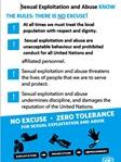 No Excuse Card on Sexual Exploitation and Abuse
