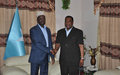 SRSG Mahiga meets with President and Prime Minister